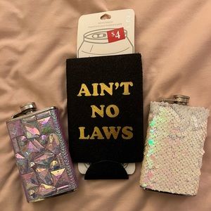 Brand New Flasks and Coozie